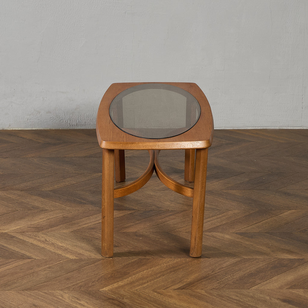 ネイサン Nathan ヴィンテージ スモーク ガラストップ コーヒーテーブル #97348