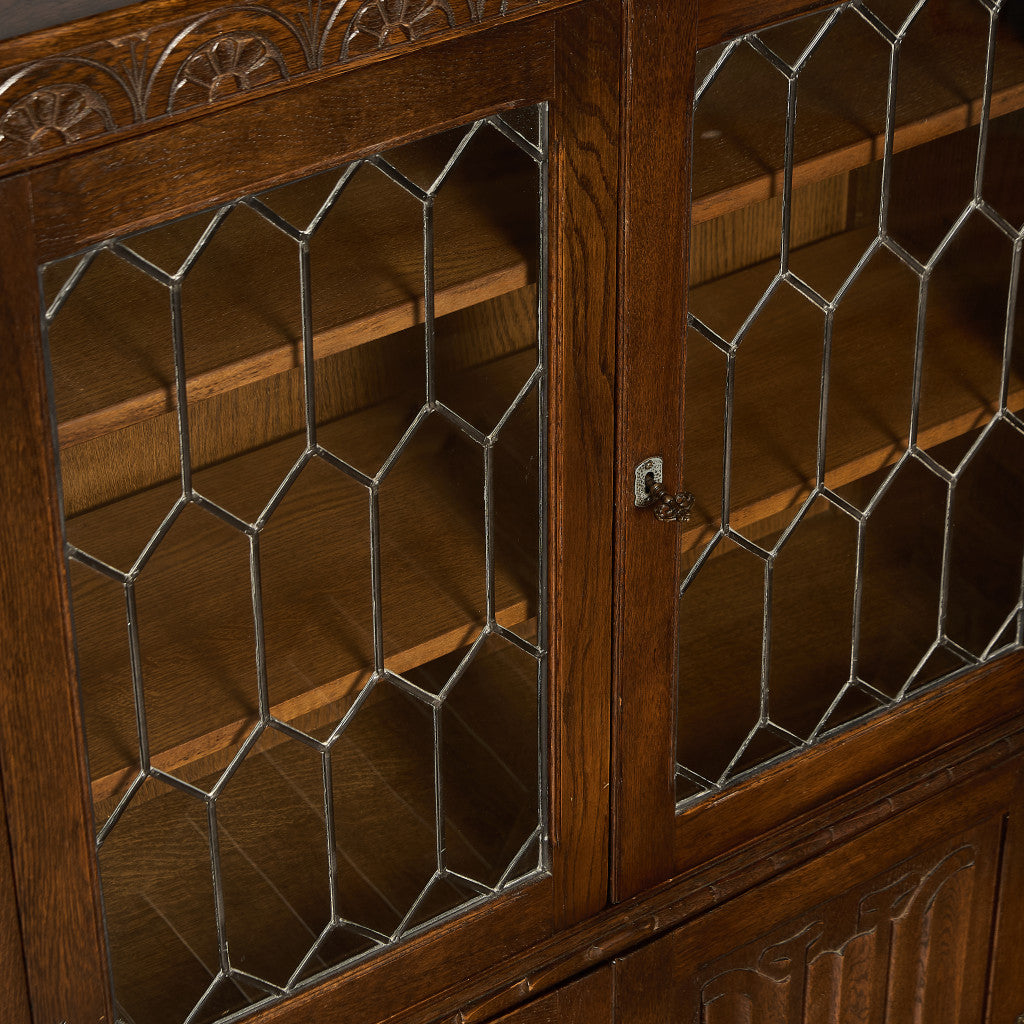 英国 クラシック オーク材 ブックケース