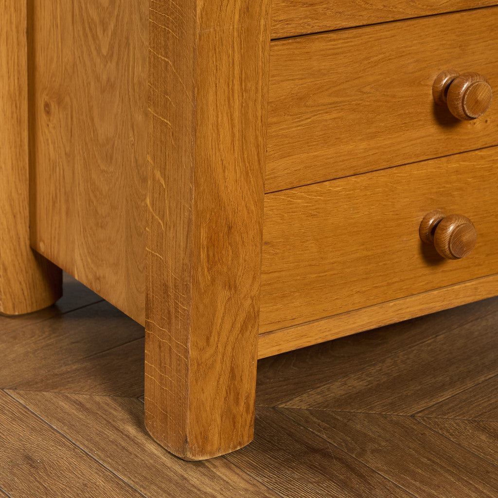 オランダ製 オーク 無垢材 サイドキャビネット