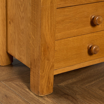 オランダ製 オーク 無垢材 サイドキャビネット