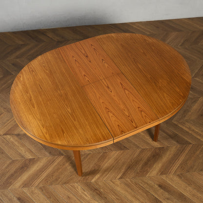 英国 ヴィンテージ エクステンション ラウンド ダイニングテーブル