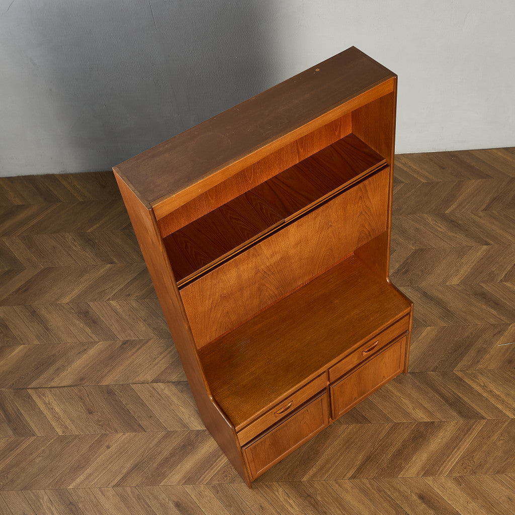 ヴィンテージ ウォールユニット ビューローブックケース