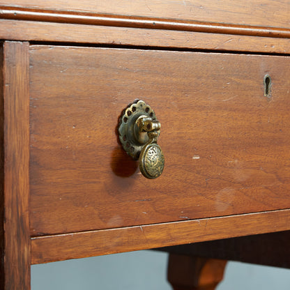 Antique British walnut double-sided desk #82058