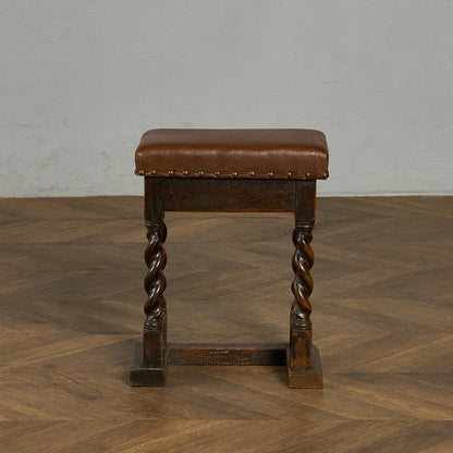 英国 クラシック 収納付 スツール #90015