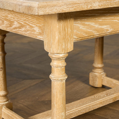 英国 クラシック ライムド オーク センターテーブル コーヒーテーブル