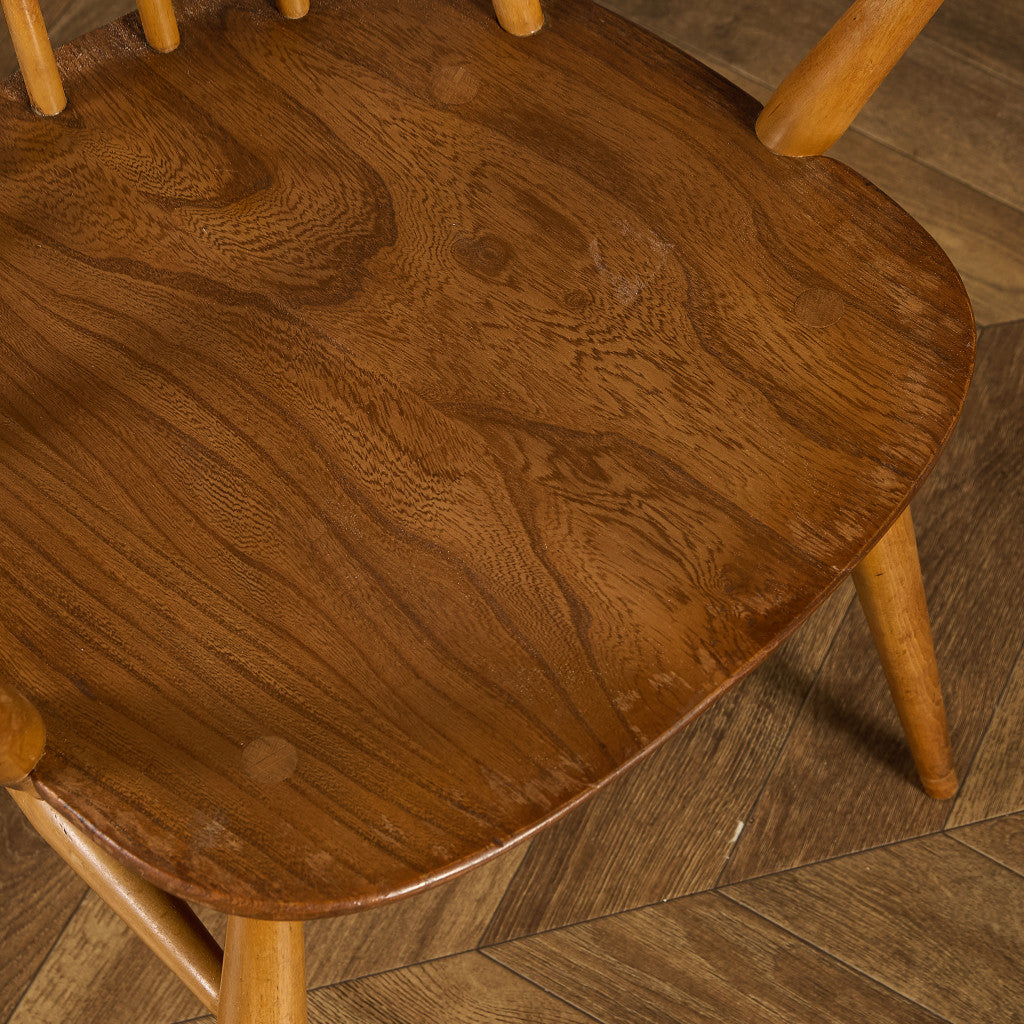 アーコール ERCOL ヴィンテージ クエーカー アームチェア ネイビーブルーラベル #89764