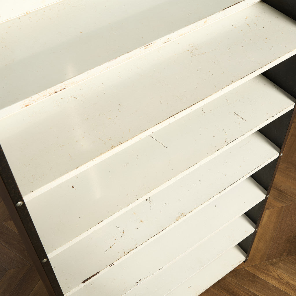 英国製 インダストリアル オープン スチール シェルフ