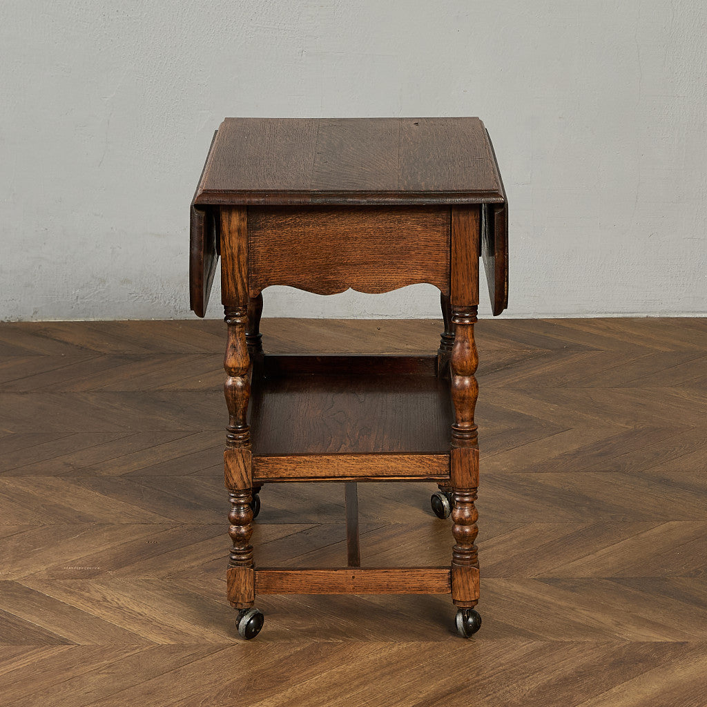 英国 クラシック ドロップリーフ サイドテーブル ティトロリー