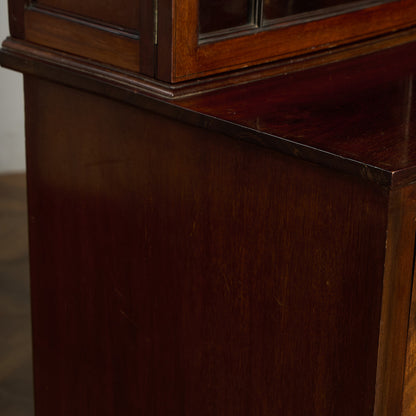 英国 アンティーク ビューロー ブックケース