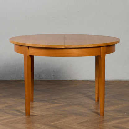 英国 ヴィンテージ エクステンション ラウンド ダイニングテーブル