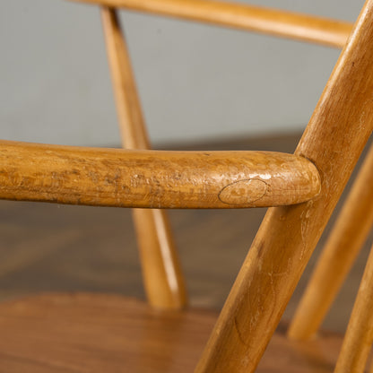 アーコール ERCOL ヴィンテージ クエーカー アームチェア ネイビーブルーラベル #89764