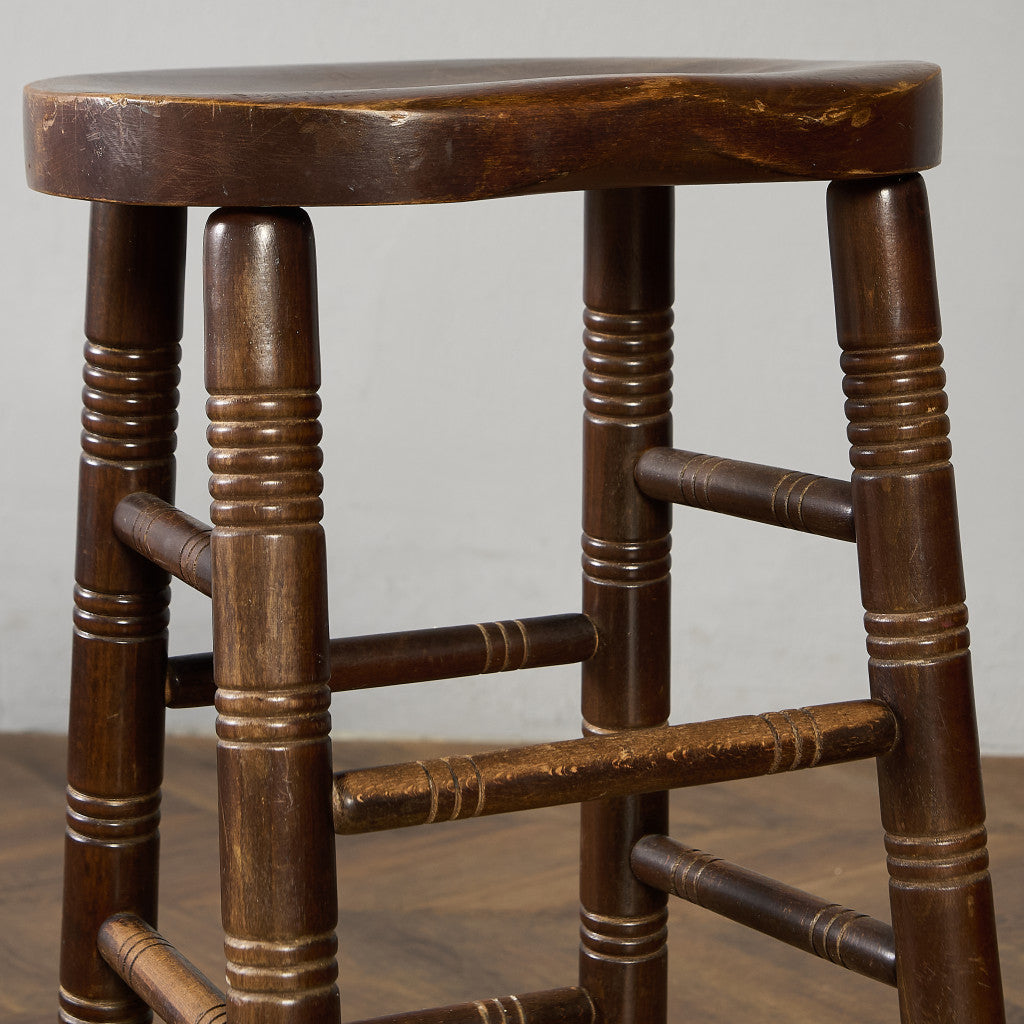 イギリス ヴィンテージ ハイ スツール