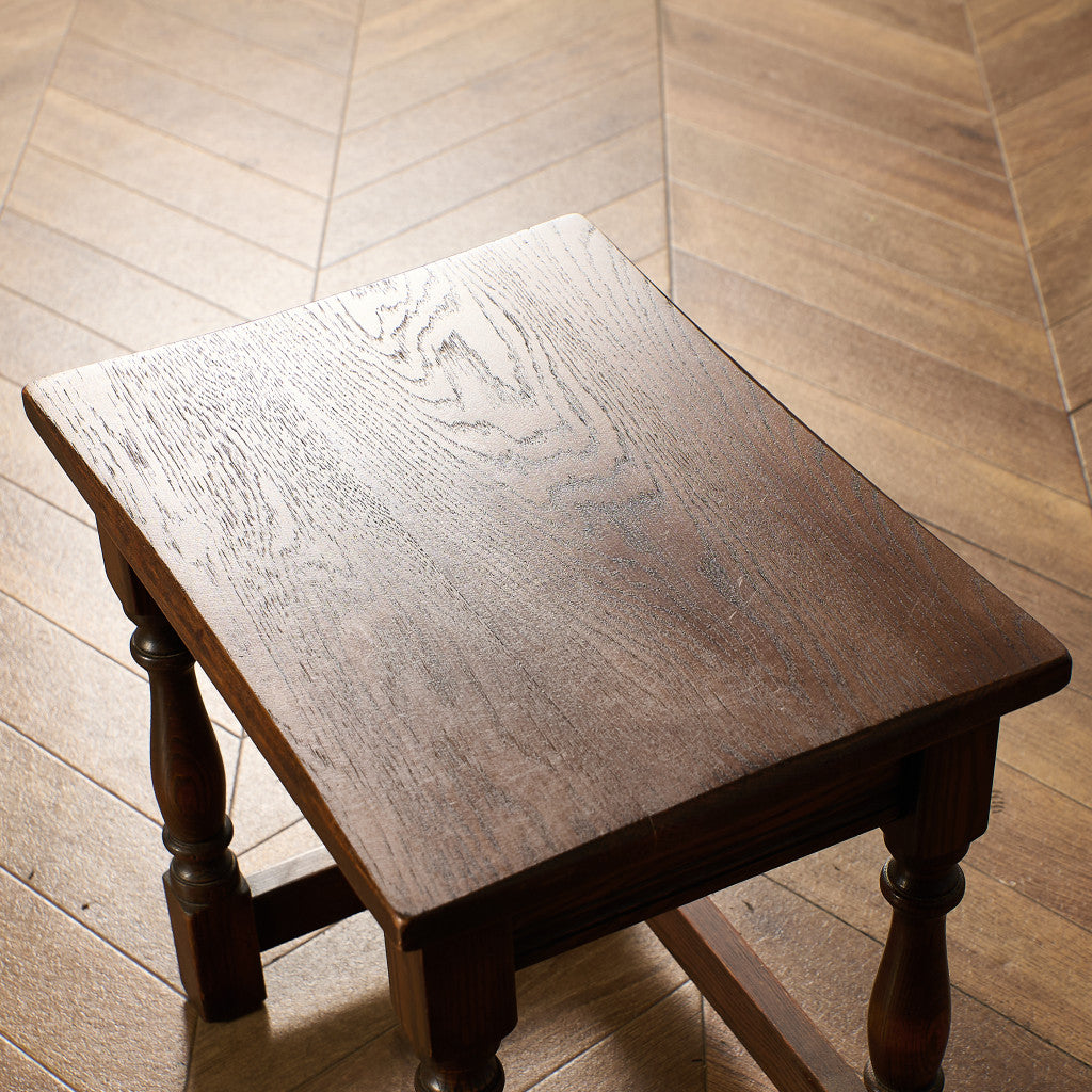 英国 クラシック オーク材 ネストテーブル