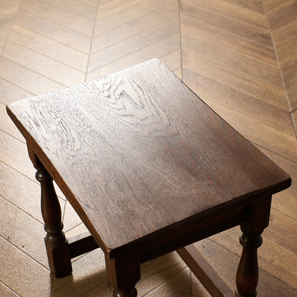 英国 クラシック オーク材 ネストテーブル