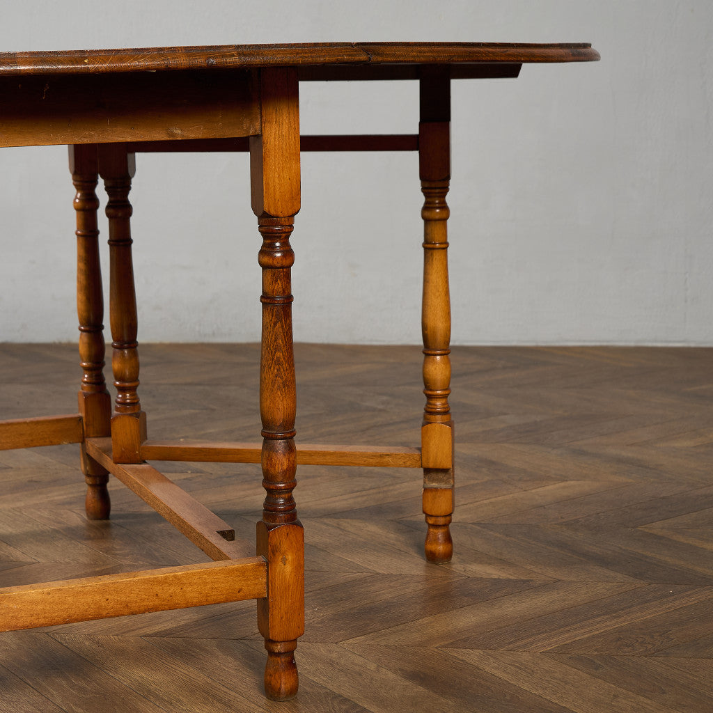 英国 クラシック ドロップリーフ ゲートレッグテーブル