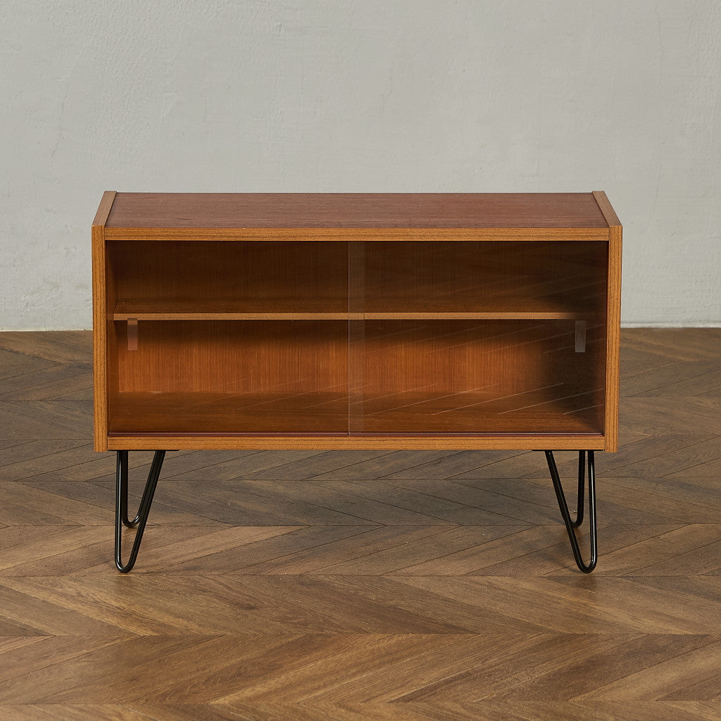 英国 ヴィンテージ ブックシェルフ カスタム アイアンヘアピンレッグ