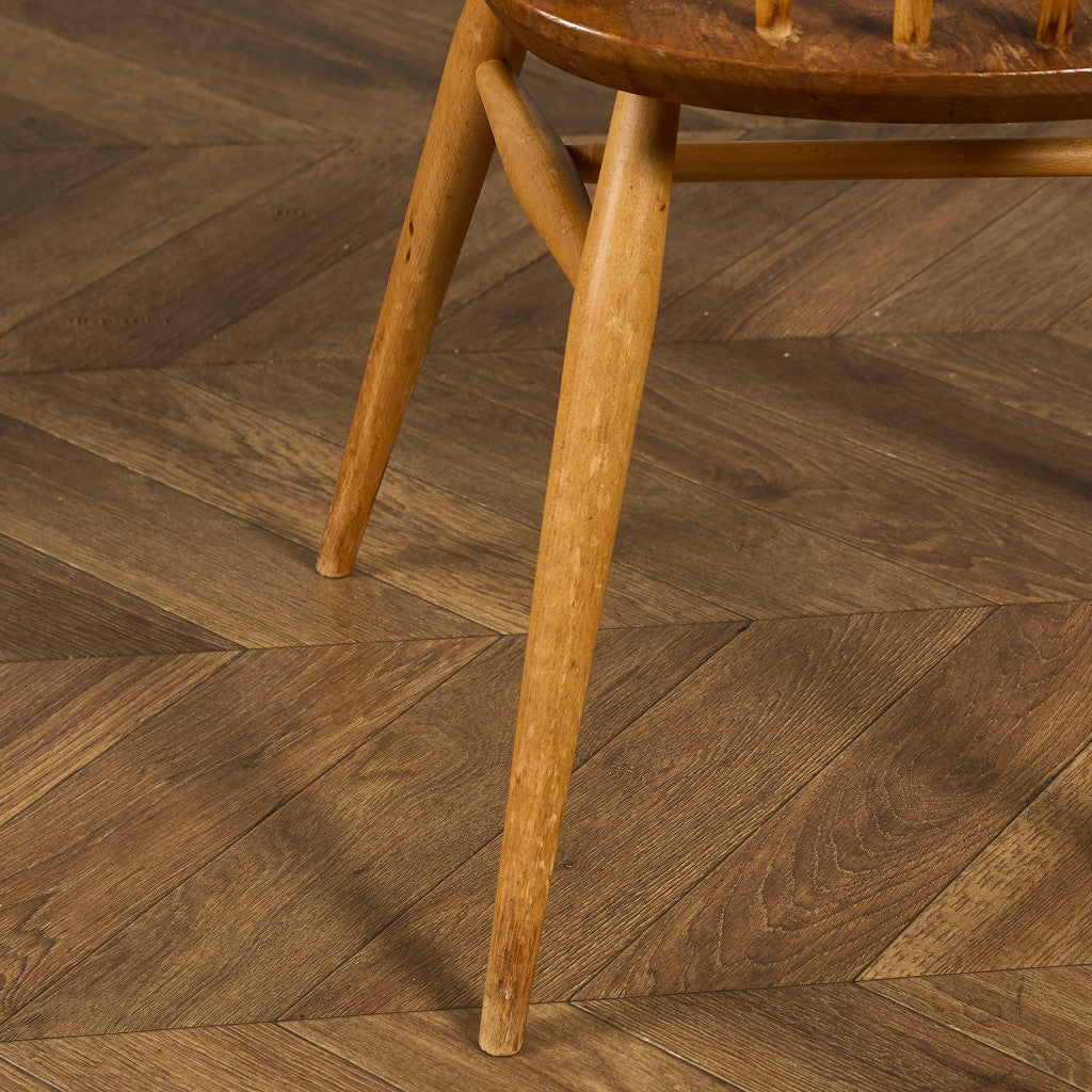 ヴィンテージ 4本 スポーク フープバックチェア ラウンドゴールドラベル