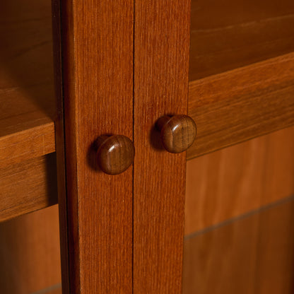 Fresco ガラス ブックケース カスタム アイアン ヘアピンレッグ