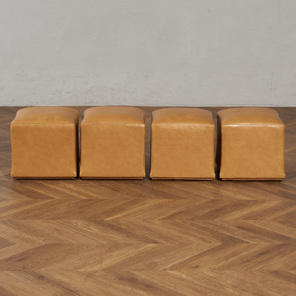 ヴィンテージ スツール付き ガラストップ センターテーブル