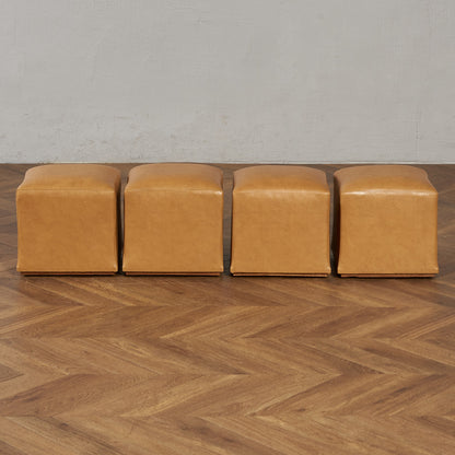 ヴィンテージ スツール付き ガラストップ センターテーブル