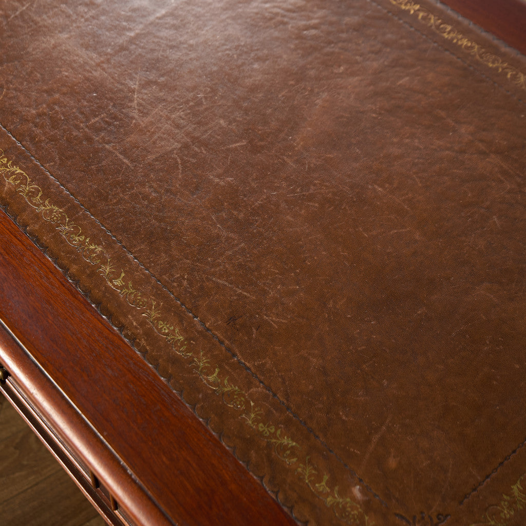 英国 クラシック 両袖 デスク