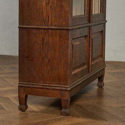 英国 クラシック ブックケース 食器棚