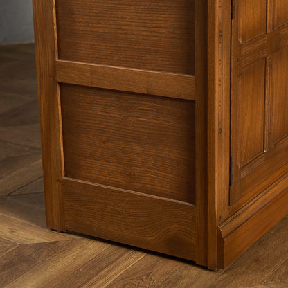 Old Colonial ヴィンテージ ブックケース カップボード ラウンドゴールドラベル