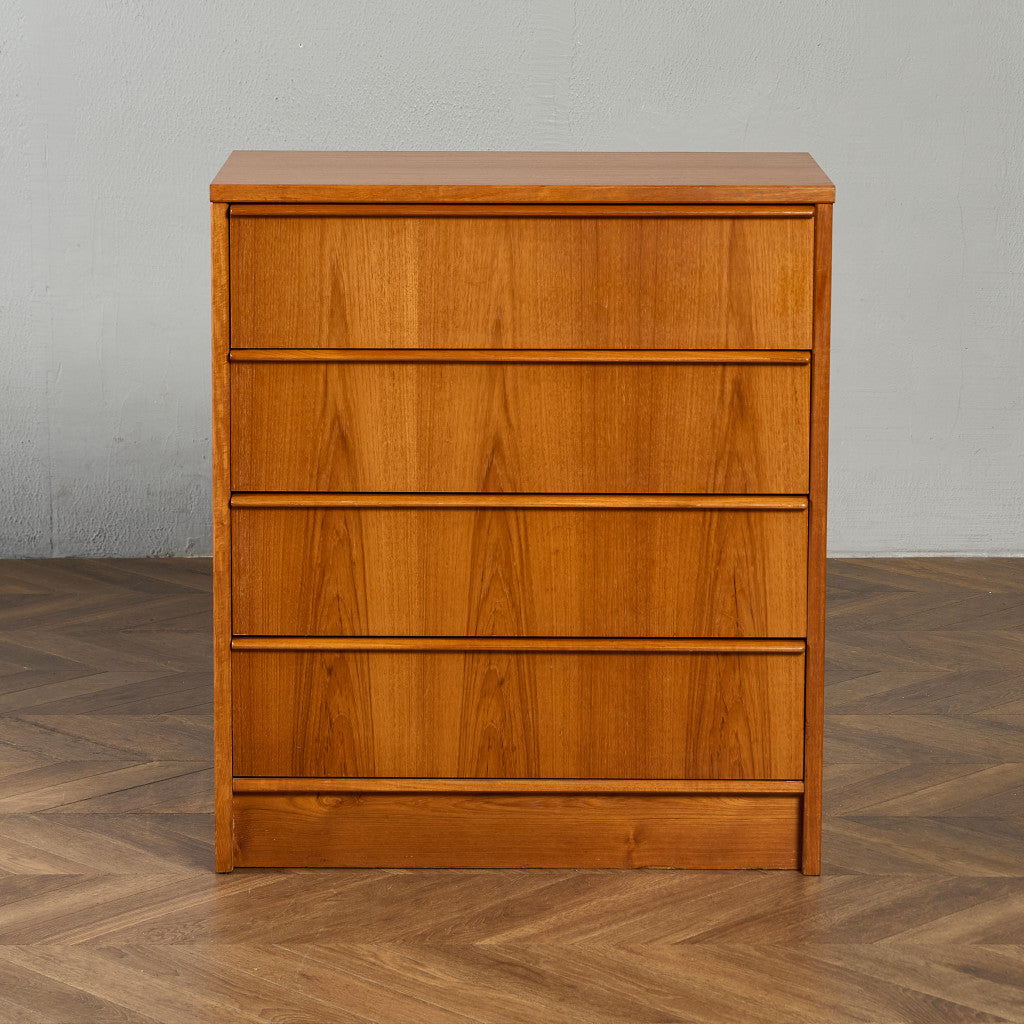 英国 ヴィンテージ 4段 チェスト #90033