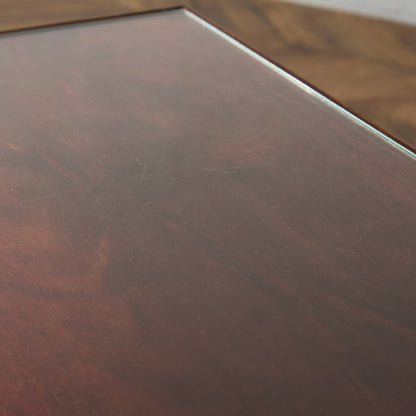 英国 クラシック ガラストップ ネストテーブル