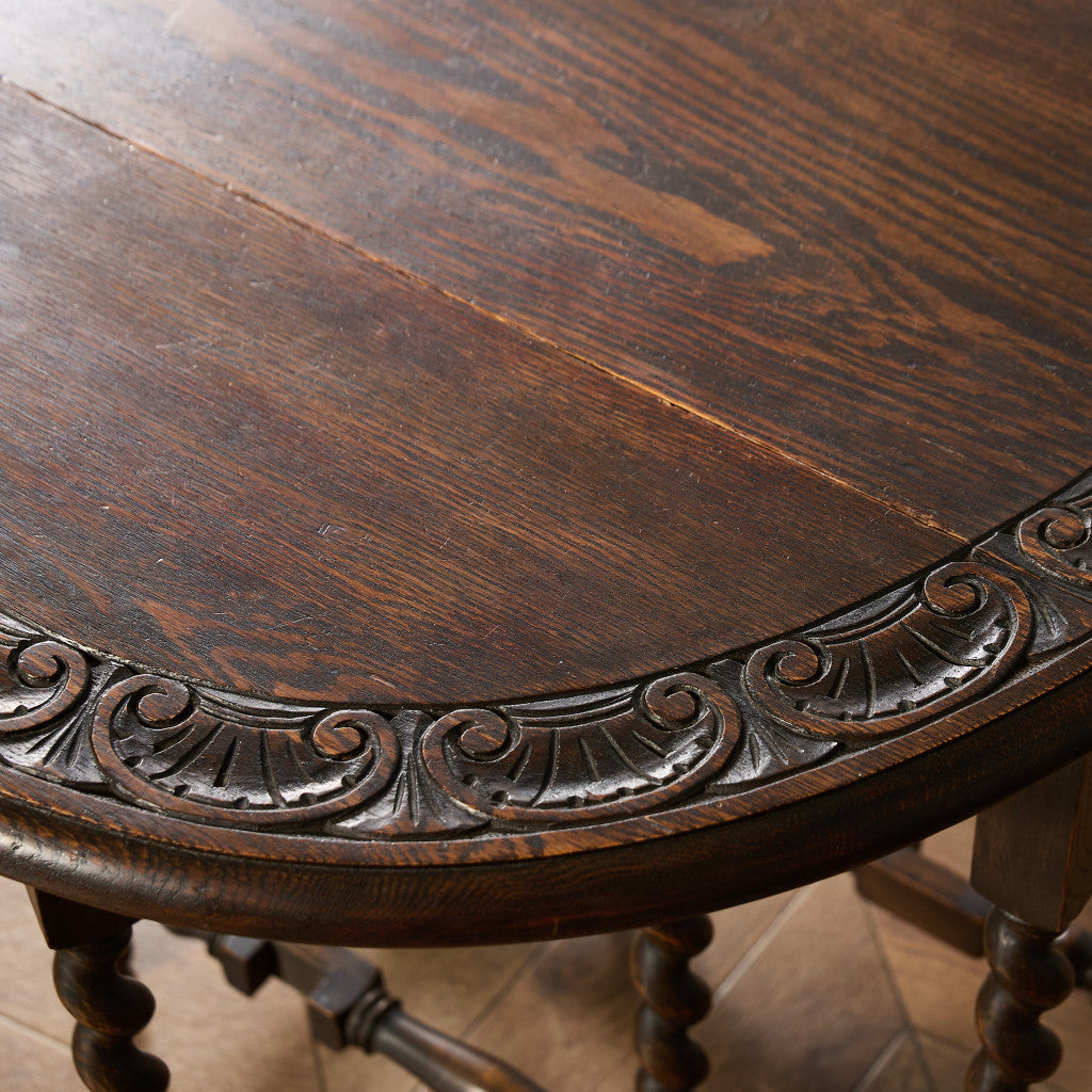 英国 クラシック ドロップリーフ ゲートレッグテーブル