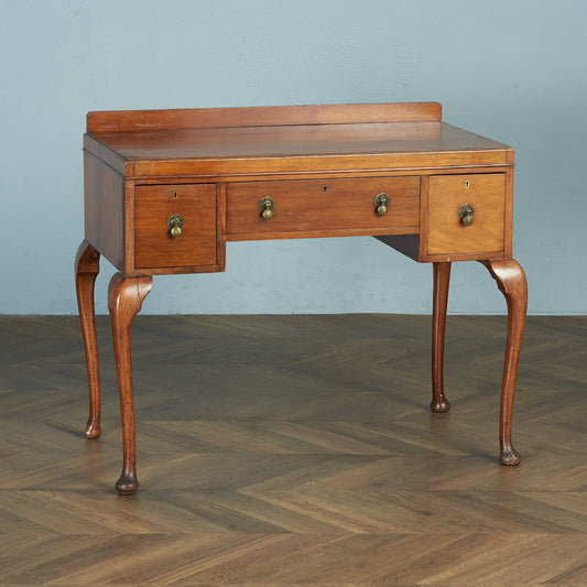 Antique British walnut double-sided desk #82058
