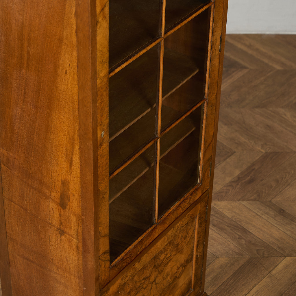 英国 クラシック ウォールナット ブックケース