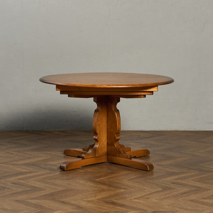 エクステンション ラウンドダイニングテーブル (2700)  ラウンドゴールドラベル