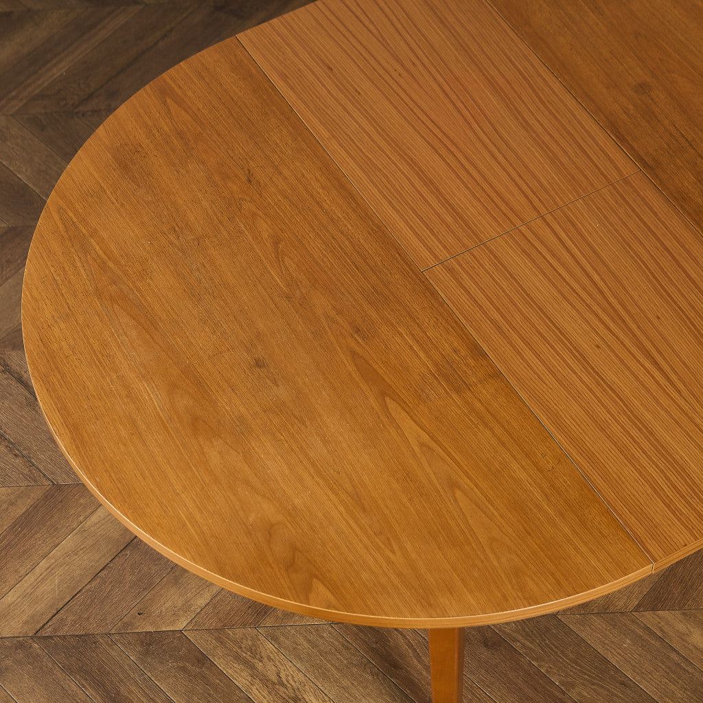 英国 ヴィンテージ エクステンション ラウンド ダイニングテーブル