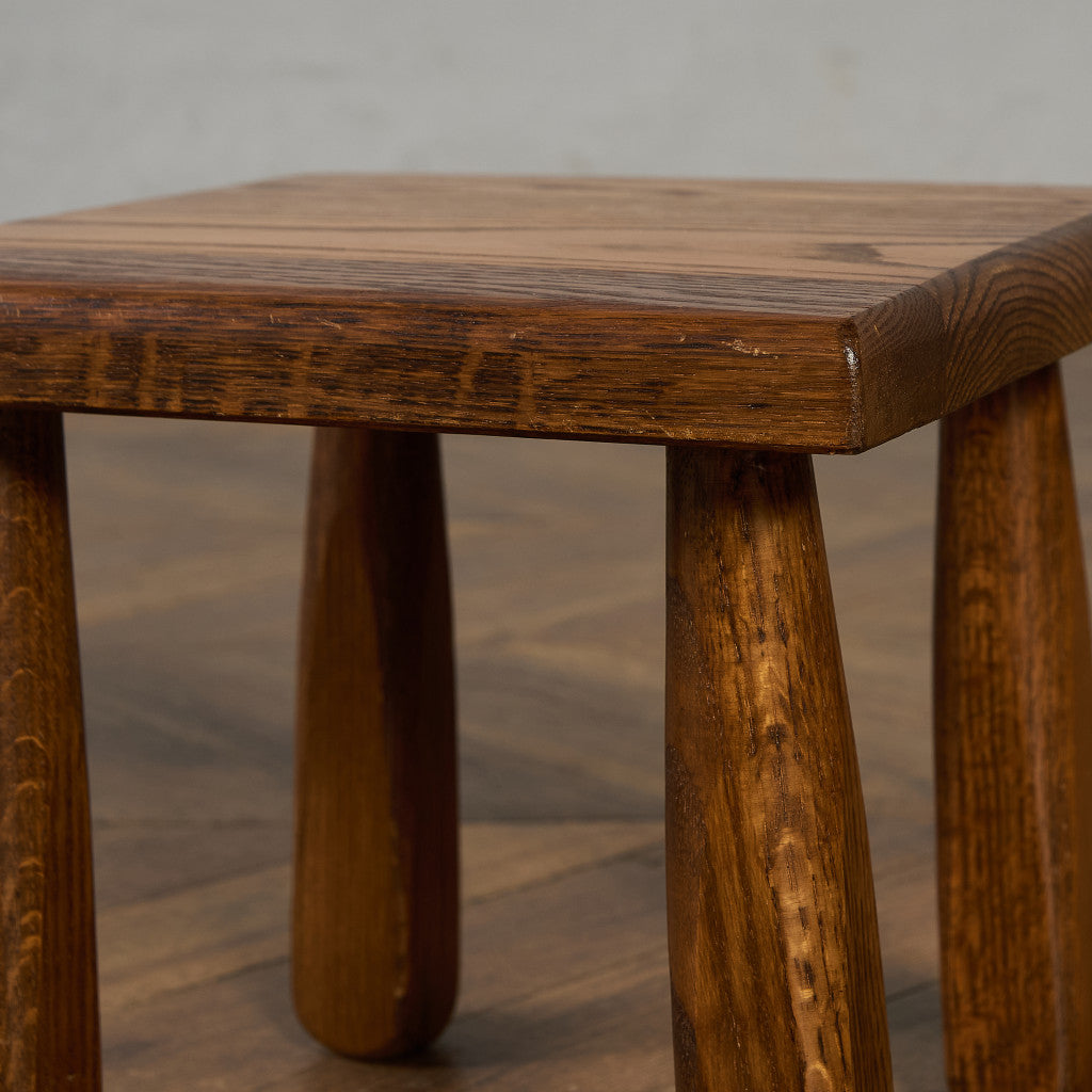 オランダ製 オーク無垢材 ネストテーブル