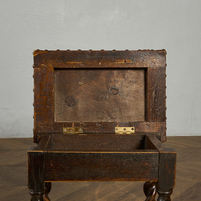 英国 クラシック 収納付 スツール #90015