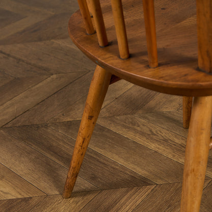 アーコール ERCOL ヴィンテージ 4本 スポーク フープバックチェア ネイビーブルーラベル #89767