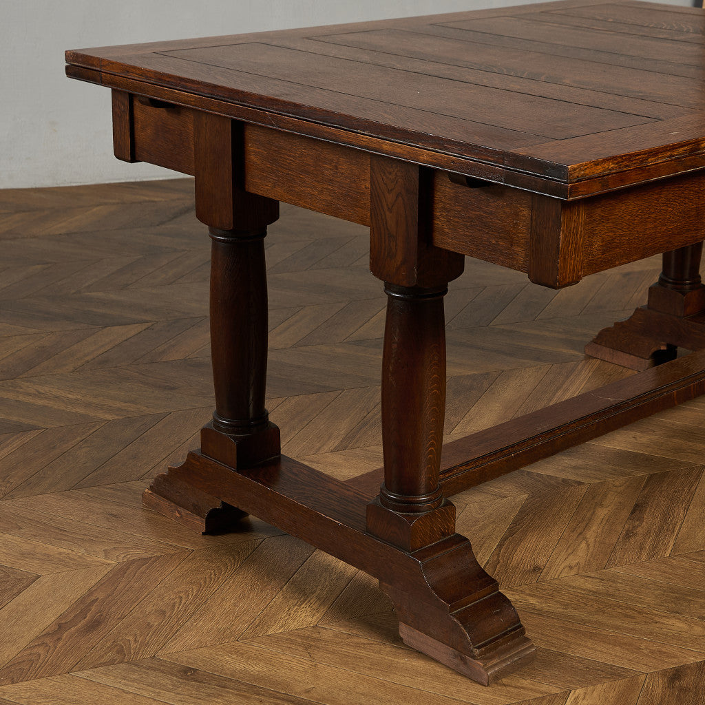 英国 クラシック ドローリーフ ロング ダイニングテーブル