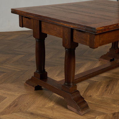 英国 クラシック ドローリーフ ロング ダイニングテーブル