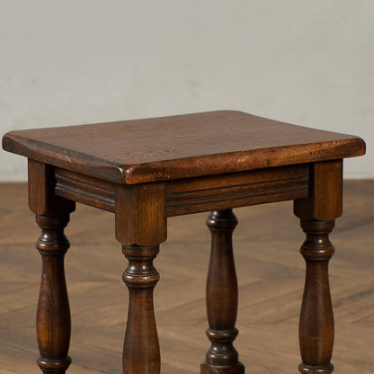 英国 クラシック オーク材 ネストテーブル