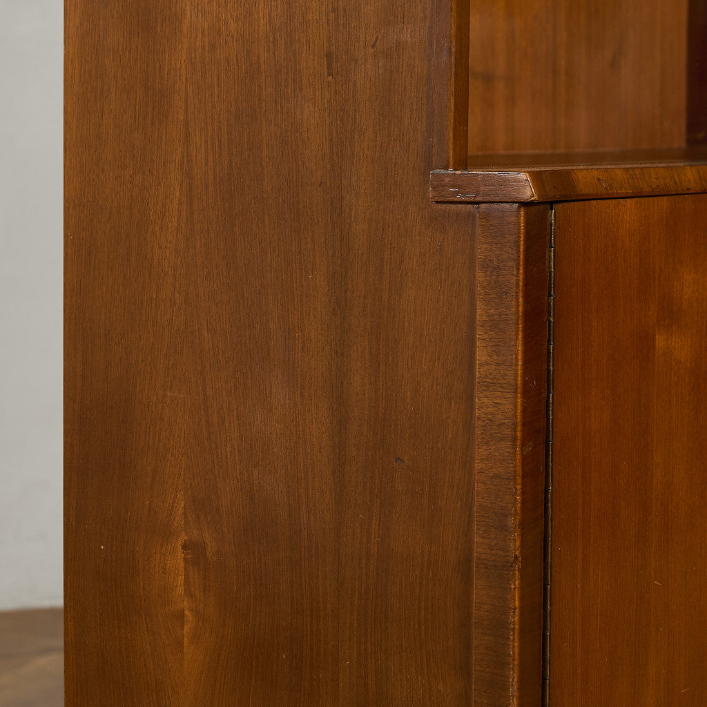 ヴィンテージ ガラス キャビネット ブックケース