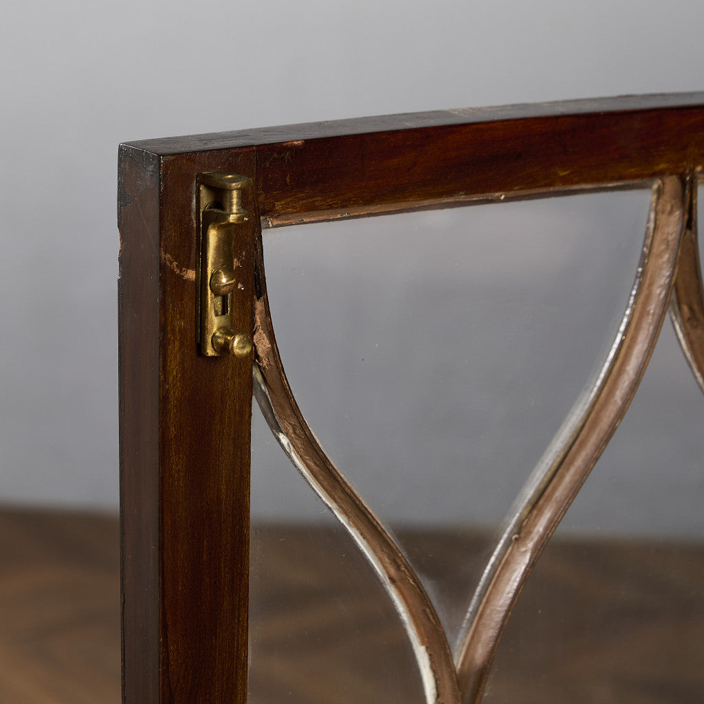 英国 クラシック ディスプレイ ガラス キャビネット