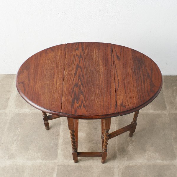 英国製 アンティーク オーバルゲートレッグテーブル #42597 – camori