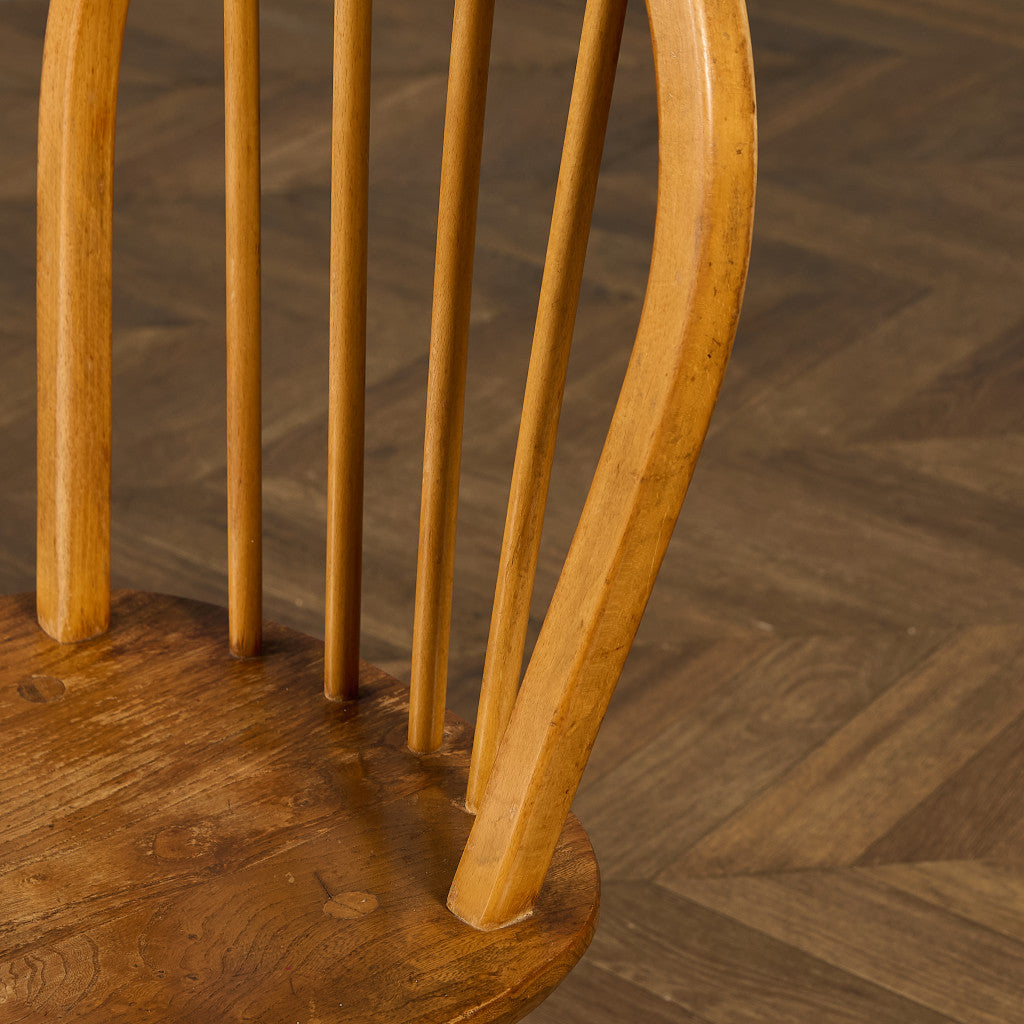 ヴィンテージ 4本 スポーク フープバックチェア ラウンドゴールドラベル