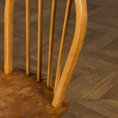 ヴィンテージ 4本 スポーク フープバックチェア ラウンドゴールドラベル