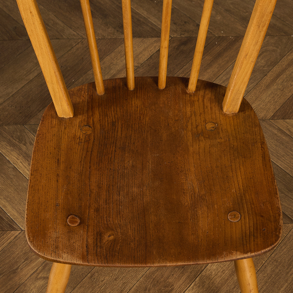 アーコール ERCOL ヴィンテージ 4本 スポーク フープバックチェア ラウンドゴールドラベル #89987