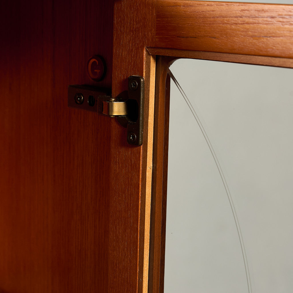 Fresco ガラス ブックケース カスタム アイアン ヘアピンレッグ