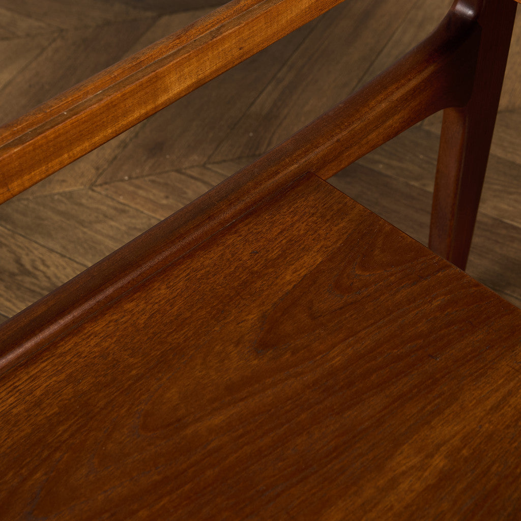 ロングジョン ヴィンテージ ガラストップ コーヒーテーブル