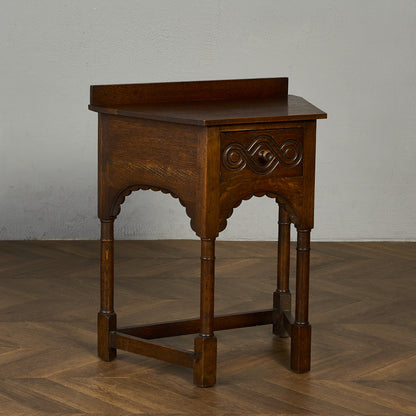 英国 クラシック 引き出し付き サイドテーブル #90096