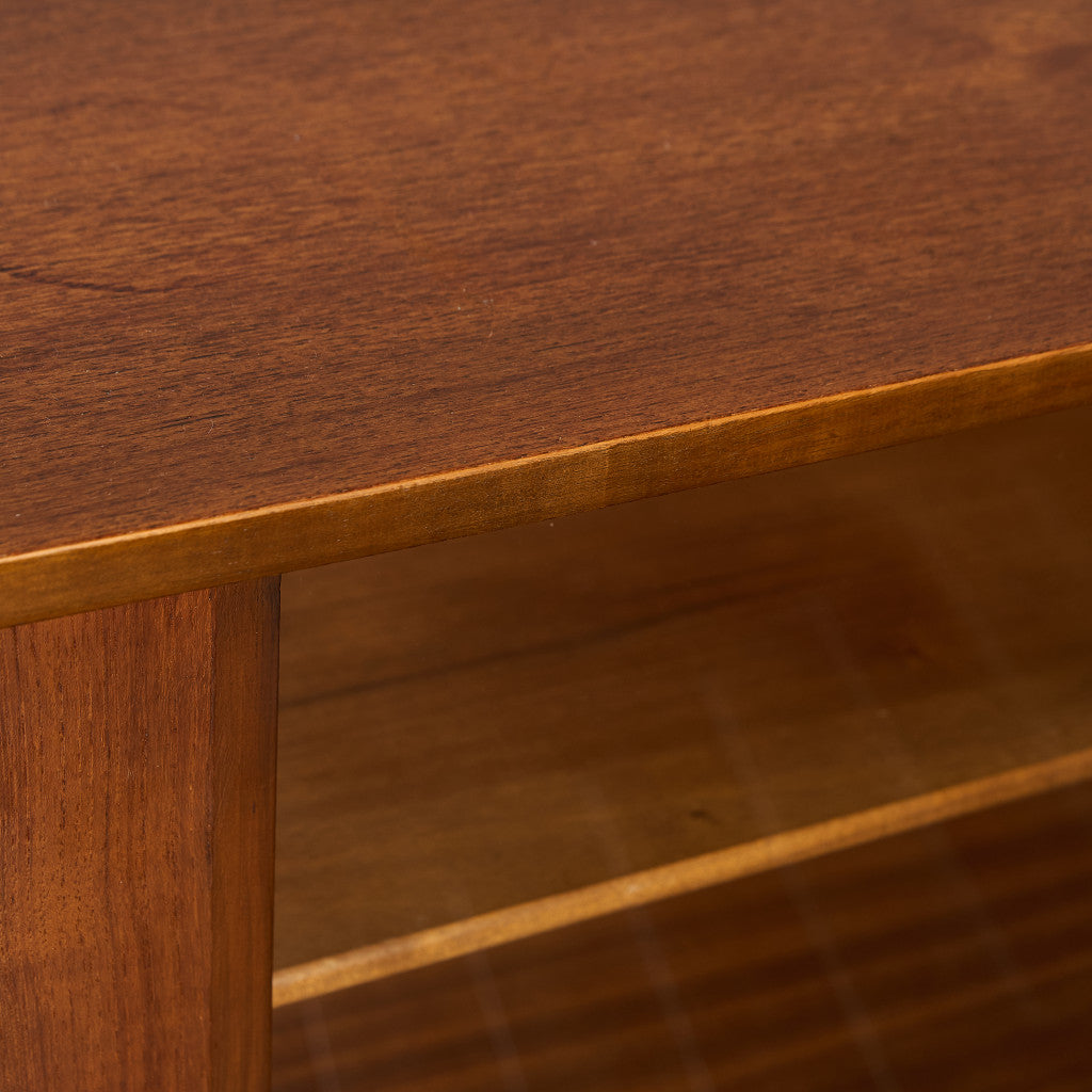 英国 ヴィンテージ ナロー ガラス ブックケース